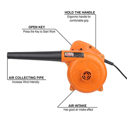 Electric Air Blower 600W High-Speed Dust Cleaner for Floor ,AC,Computer, Car