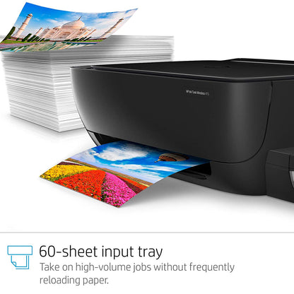 HP Ink Tank 415 All-in-one WiFi Colour Printer with Upto 6000 Black and 8000 Colour Pages Included in The Box. - Print, Scan & Copy for Office/Home (Black)