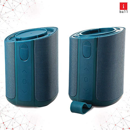 iBall Musi Twin 15 Watt Truly Wireless Bluetooth Speaker Teal