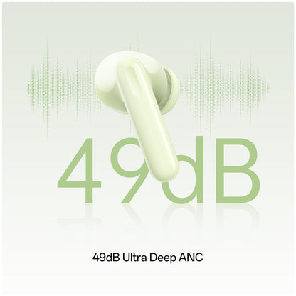 Oppo Enco Air3 Pro True Wireless Earbuds with Industry First Composite Bamboo Fiber, 49dB ANC, 30H Playtime, 47ms Ultra Low Latency,Fast Charge(Green)
