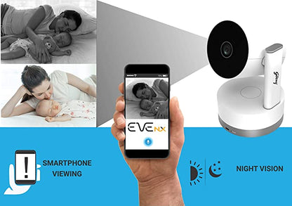 Godrej Security Solutions Eve Nx PT - Smart Home Security Camera | 360Â° 2MP 1080p (Full HD) | Two Way Talk | Night Vision | Smart Motion Tracking | Up