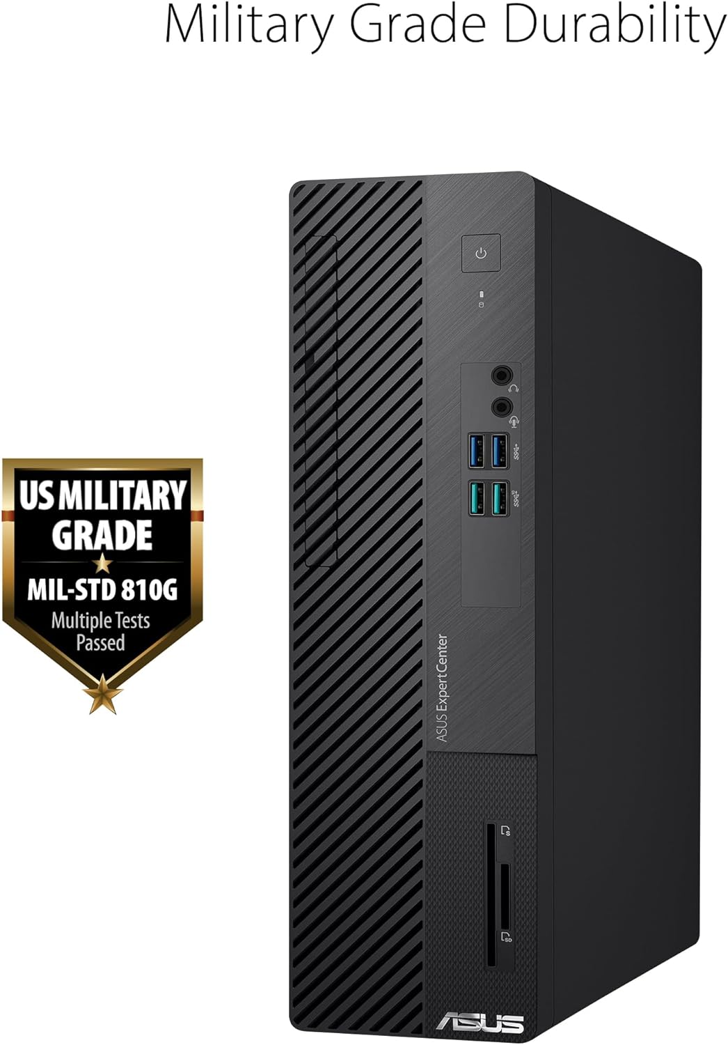 Asus D500SD Desktop Computer: Intel Core i3-12100, 8GB RAM, 512GB SSD, Wi-Fi 6, TPM 2.0, - Black