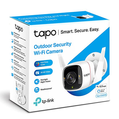 TP-Link Tapo C320WS Outdoor Security Wi-Fi Smart Camera 4MP 2K QHD High Definition Night Vision