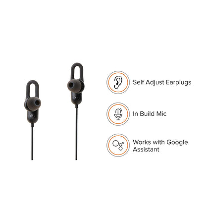 Mi Sport Bluetooth Earphones Dynamic bass, Splash and Sweat Proof, up to 9hrs Battery (Black)