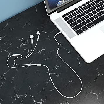 Portronics Ear 1 in-Ear Wired Earphones Crystal Clear Sound with Mic, Metal Earbuds, TPE + Nylon Braided (White)