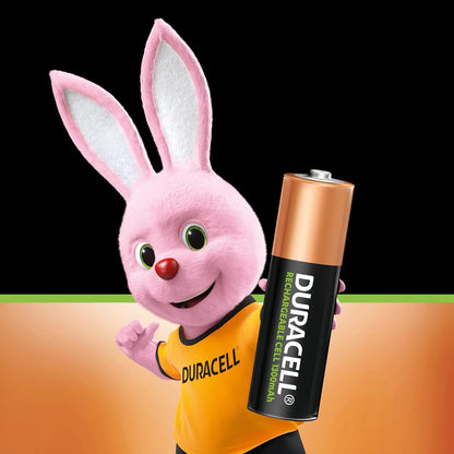 Duracell Rechargeable AA 1300mAh Batteries, 2Pcs