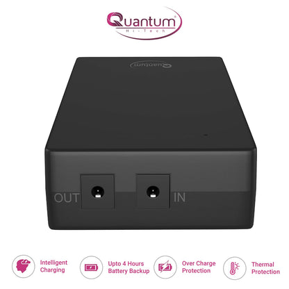 Quantum Qhm-660 UPS for Router, Intercom, CCTV, Set top Box (Black)