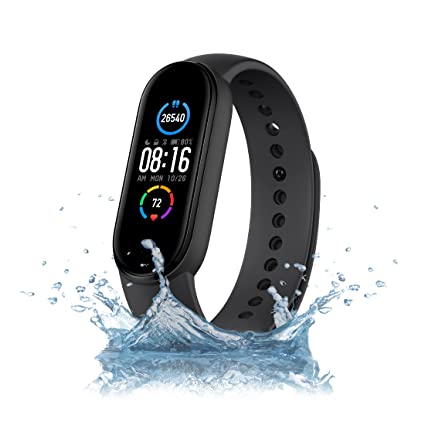 MI Smart Band 5 - India's No. 1 Fitness Band | 1.1" (2.79cm) AMOLED Display, 2 Weeks Battery Life, 11 Sports Modes (Black)