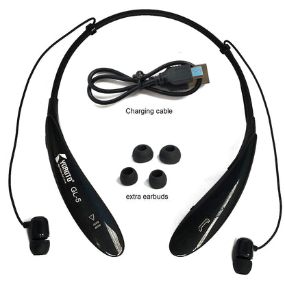 YOROTO GL-5 Bluetooth Sport Wireless, Neckband Headset Black