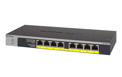 NETGEAR 8-Port Gigabit Ethernet (GS108LP) Network Switch,Grey