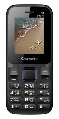 Champion X2 Style Dual SIM Mobile (Blue)