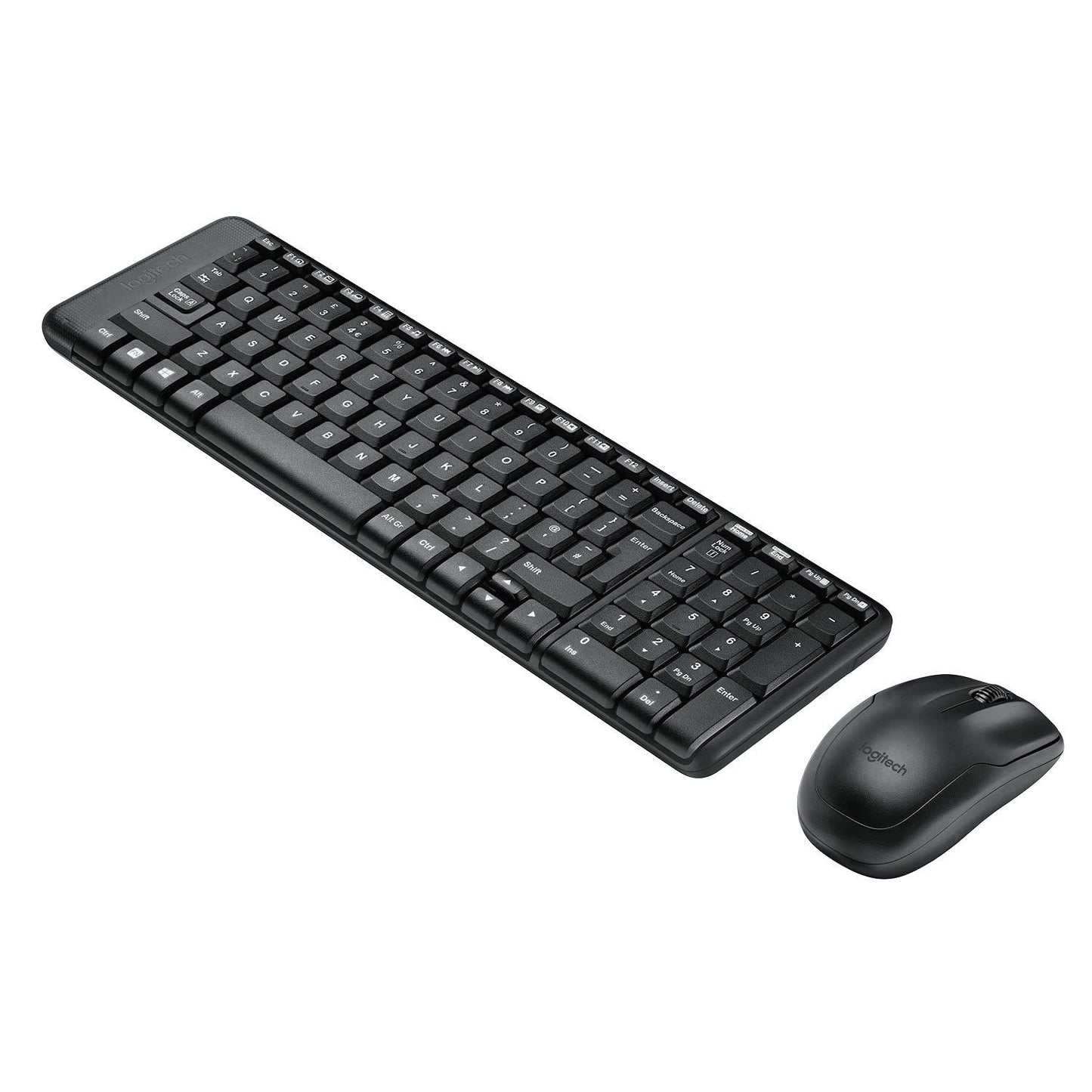 Logitech MK215 Wireless Keyboard and Mouse Combo, 2.4 GHz Wireless, PC/Laptop- Black