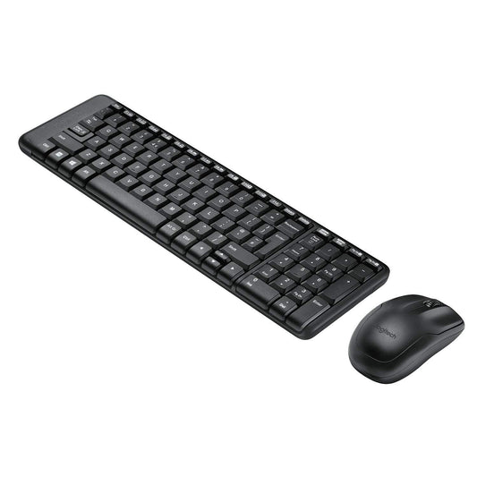 Logitech MK215 Wireless Keyboard and Mouse Combo, 2.4 GHz Wireless, PC/Laptop- Black