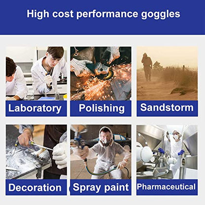 Ochila Polycarbonate Safety Goggles, Light Weight, Chemical Resistant, Anti-Fogging Premium Quality Goggles