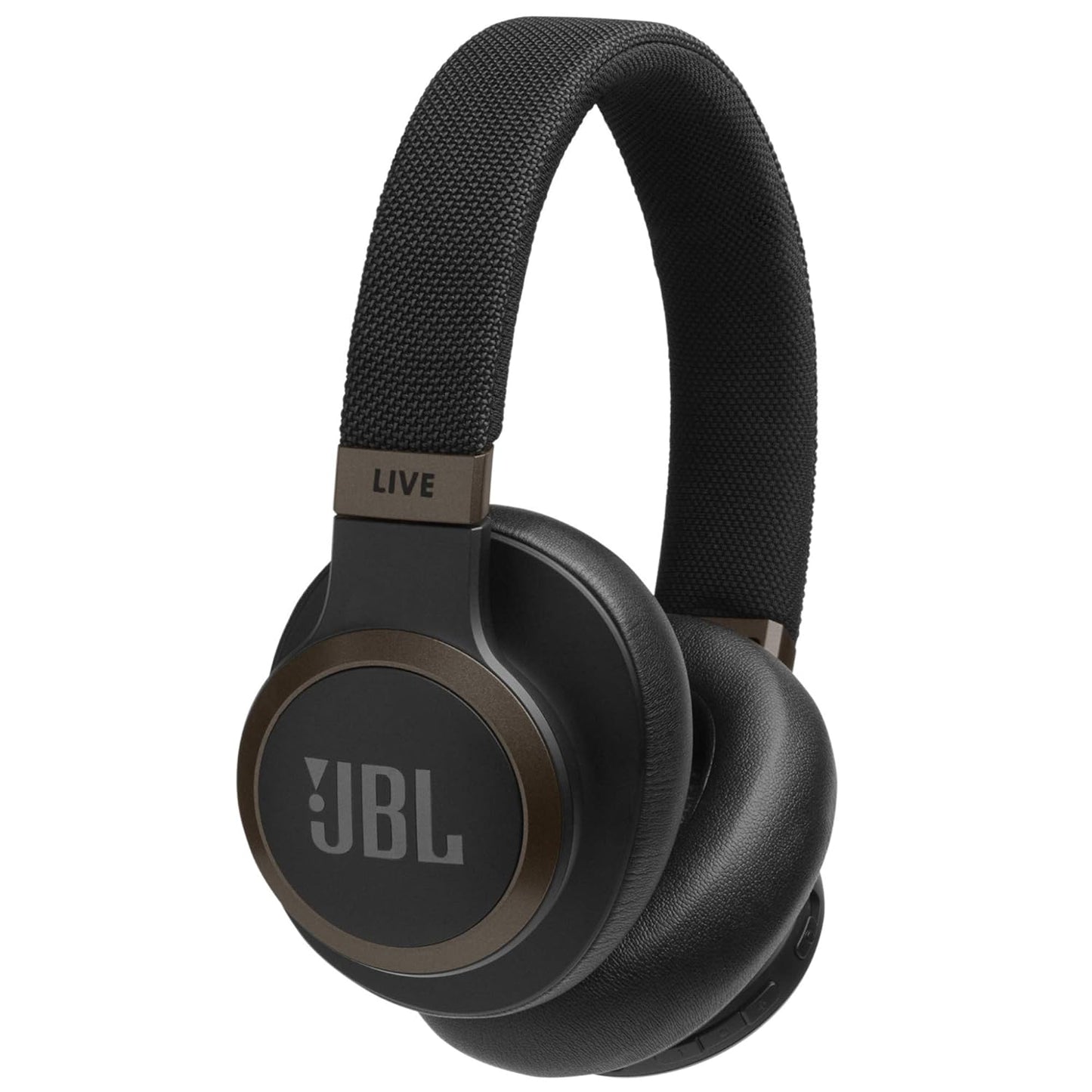 JBL Live 650BTNC, Over Ear Active Noise Cancelling Headphones with Mic,Quick Charge, Dual Pairing, AUX, Built-in Alexa and Google Assistant