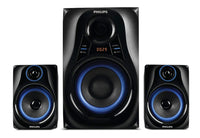 Philips Audio Dhoom MMS2580B/94 2500 watts USB, Auxiliary, Bluetooth Computer Home Theater System (Blue)