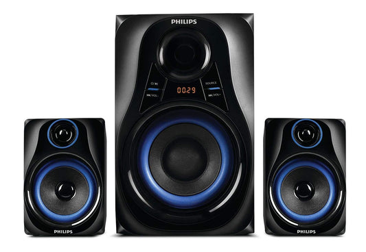 Philips Audio Dhoom MMS2580B/94 2500 watts USB, Auxiliary, Bluetooth Computer Home Theater System (Blue)