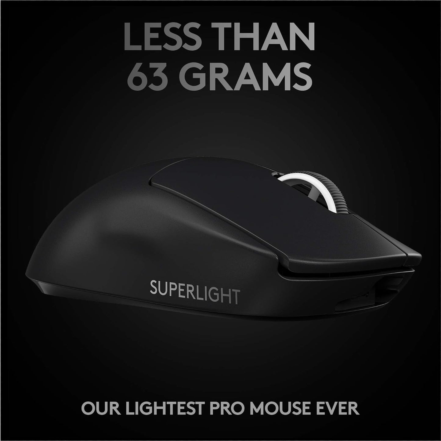 Logitech G PRO X Superlight Wireless USB Gaming Mouse, Sensor, 25,600 DPI, 5 Programmable Buttons, Long Battery Life,Compatible with PC/Mac-Black