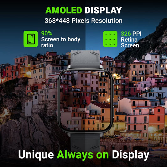 Fire-Boltt Max 1.78  AMOLED Always ON Display (Grey)