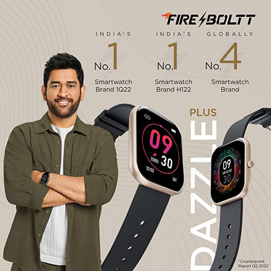 Fire-Boltt Dazzle Plus 1.81" Smartwatch Full Touch Display (Swimming) with IP68 Rating, Sp02 Tracking