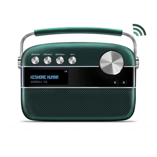 Saregama Carvaan 2.0 Portable Music Player with 5000 Songs, WiFi (Emerlad Green)-Renewed