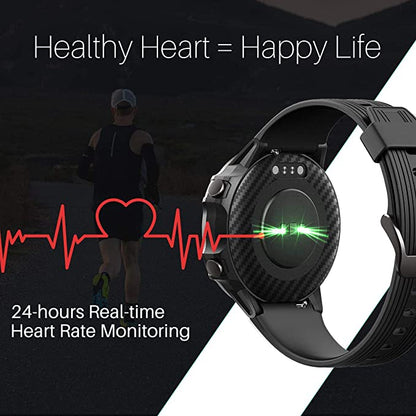 Portronics Kronos Alpha POR-1037 Smart Watch with Fitness Tracker,Heart Rate Monitor,Call & SMS Reminders,Waterproof(Black)