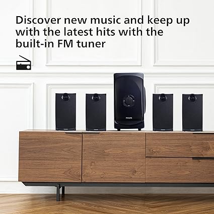 Philips TAV7477 4.1 Channel 75W Bluetooth Speaker, Black