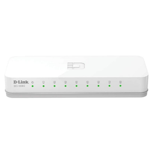 D-LINK DES-1008A 8-Port 10/100 Desktop Switch (White)