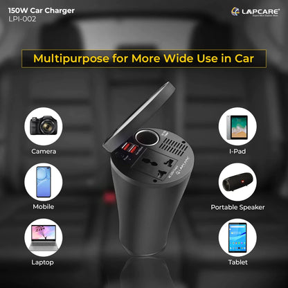 Lapcare 150W PORTABLE POWER INVERTER