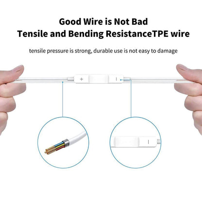 Champion Type-C Wired Earphones with Mic & Volume Control - Compatible with iPhone, iPad Pro, Android Phones (White)