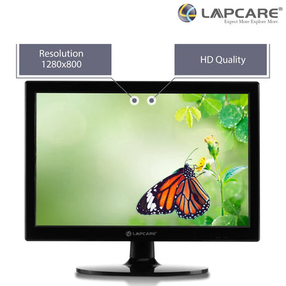 Lapcare LED Monitor - 15.4-inch 39.1CM - VGA & HDMI