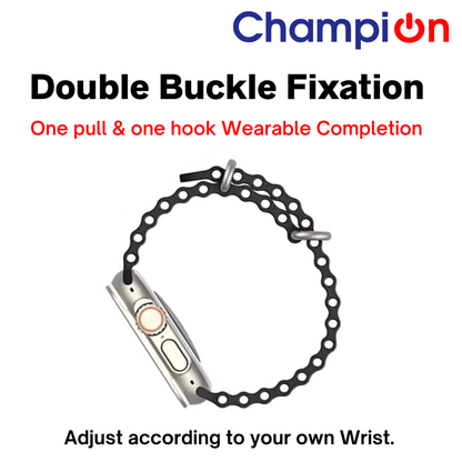 Champion T800 Ultra Watch Series 8 Bluetooth Calling with Voice Assistant SmartWatch (Black)