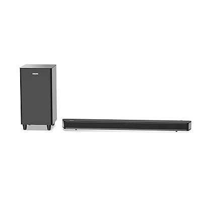 Philips HTL8162 2.1CH Bluetooth Soundbar, 160W, Black