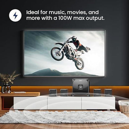 Philips SPA8170B 4.1CH Bluetooth Speaker, 100W, Black