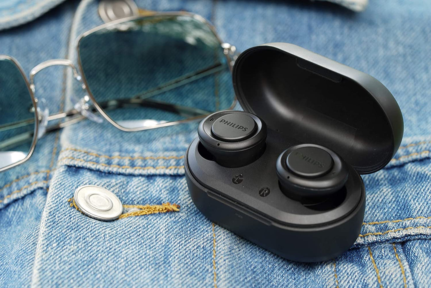 Philips Audio Tws Tat1215 Bluetooth Truly Wireless Earbuds (Black)