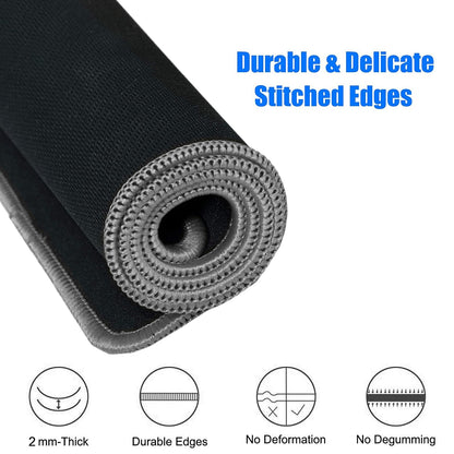 Large Gaming Mouse Pad XXL (900 x 400mm) Non-Slip Rubber Base Mouse pad Mice Smooth Cloth Surface Keyboard Mouse Pads for Computers (Multicolor)