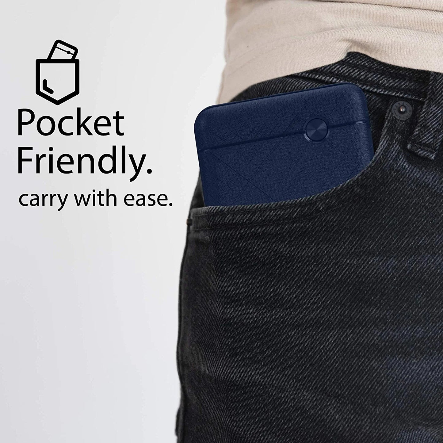 Syska P055OX 5000 mAh Lithium Polymer Power Bank with Dual Output & Dual Input (Blue)