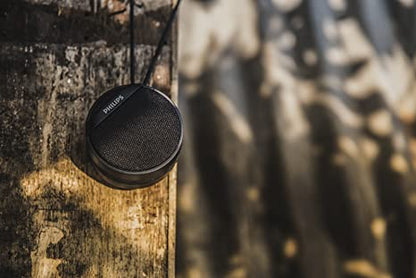 Philips Bt40Bk/94 Bluetooth Portable Wireless Speaker Built-In Mic (Black)