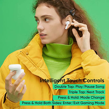 realme Buds Air Pro Active Noise Cancellation Enabled Bluetooth Headset (White)