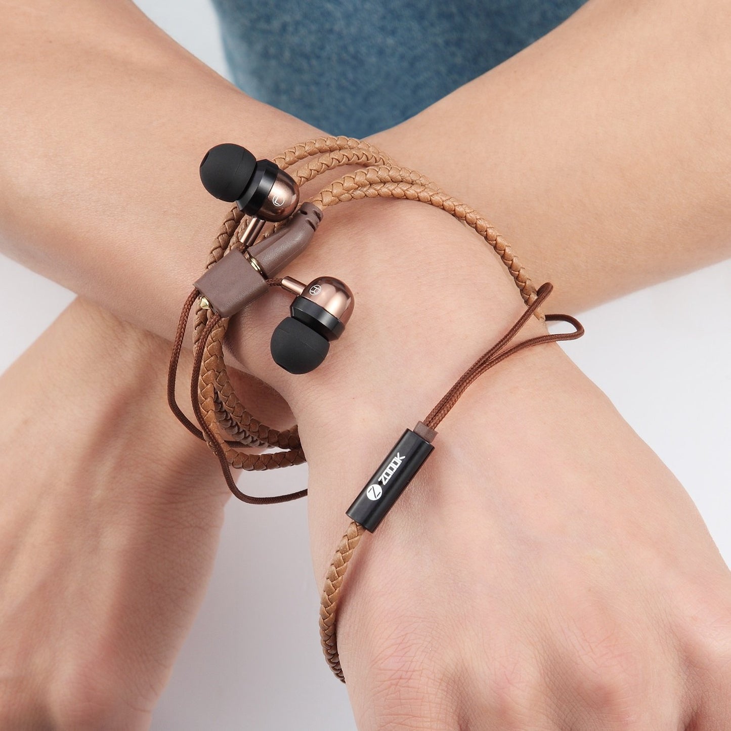 Zoook Rocker WBD-BR Wristband in-Ear Wired Earphones with Mic