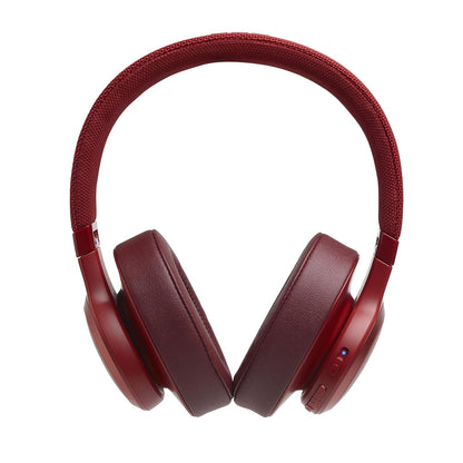 JBL Live 500BT, Wireless Over Ear Headphones with Mic,Dual Pairing, AUX,Built-in Alexa & Google Assistant (Red)