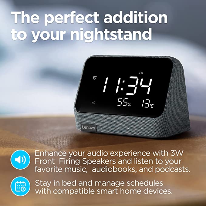Lenovo Smart Clock Essential with Alexa Built
