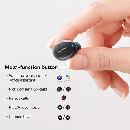 PHILIPS Audio TWS TAUT102 Bluetooth Truly Wireless in Ear Earbuds with Mic
