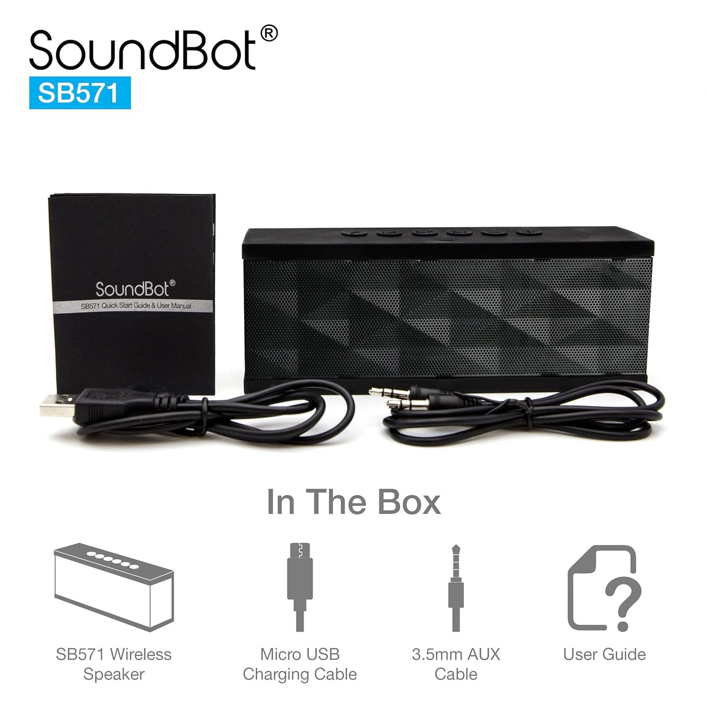 SoundBot SB571 12W Bluetooth Speakers (Black)