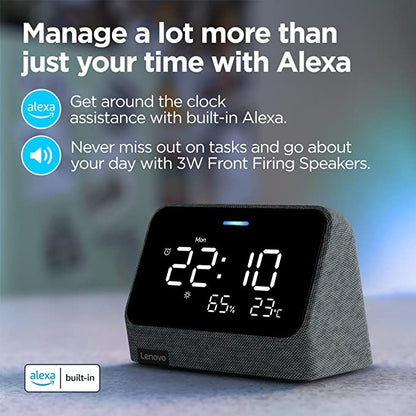 Lenovo Smart Clock Essential with Alexa Built