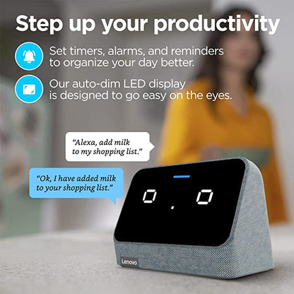 Lenovo Smart Clock Essential with Alexa Built