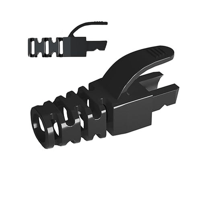Cat 6 & Cat 5 Strain Relief Flexible Boot Covers for RJ45 Connectors Cover Modular Network Plug Connector Cap Cable Connector Boots (Pack of 50)