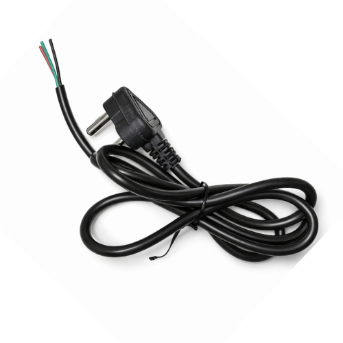 Champion 3-Pin Power Cable with Open End 6A, Universal Power Cord for PC, Desktop, Monitor, Printer, LED TV, SMPS, UPS, CCTV Power Supply