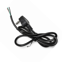 Champion 3-Pin Power Cable with Open End 6A, Universal Power Cord for PC, Desktop, Monitor, Printer, LED TV, SMPS, UPS, CCTV Power Supply