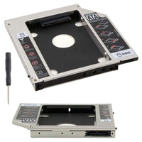 Laptop 2nd Hard Drive Caddy 12.7mm CD DVD Drive Slot for SSD and HDD